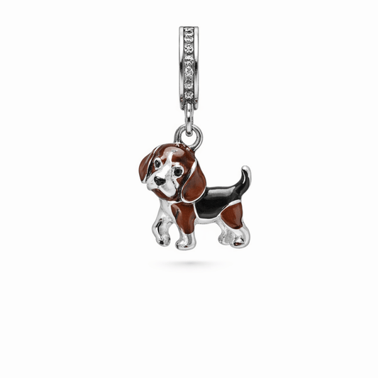 Berloque Beagle Prata 925