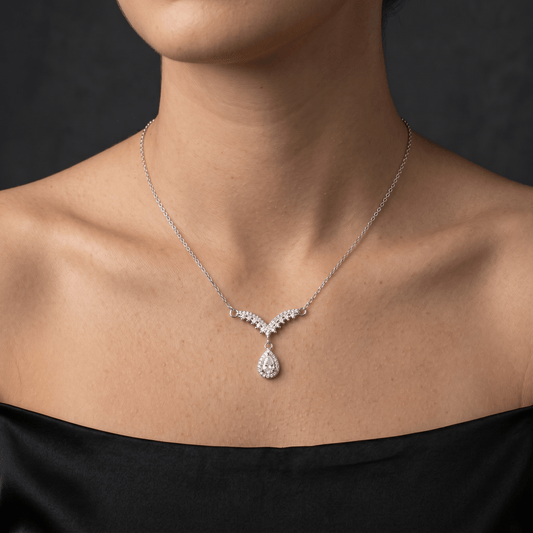 Gargantilha Gota Elegance Prata 925