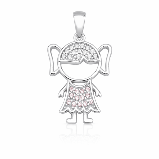 Pingente Minha Menina Prata 925