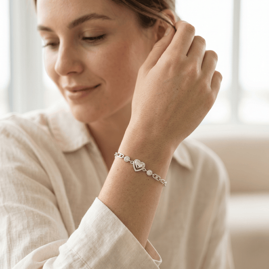 Pulseira coração Vínculo Prata 925