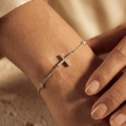 Pulseira  Cruz Prata 925