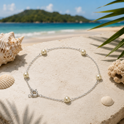 Pulseira Pérolas Afrodite Prata 925