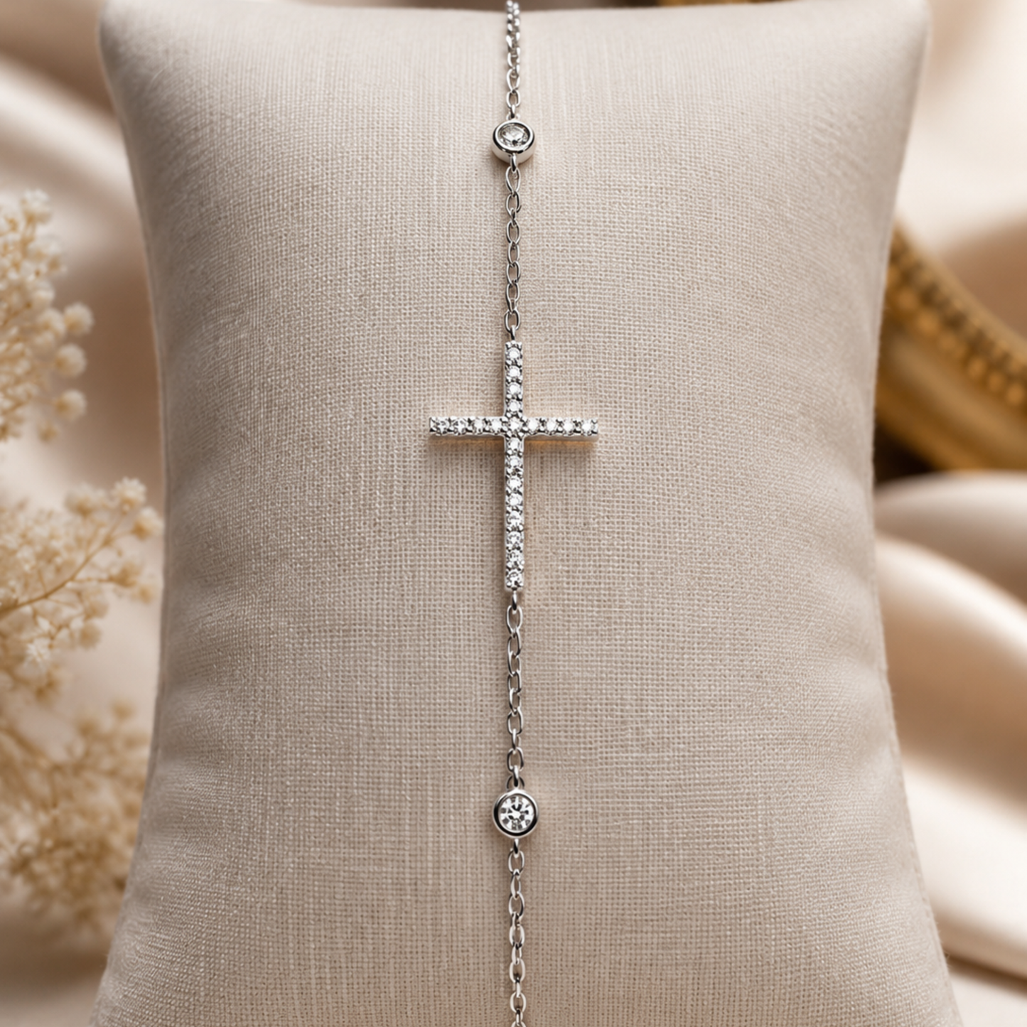 Pulseira  Cruz Prata 925
