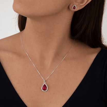 Conjunto Rubi Imperial Prata 925