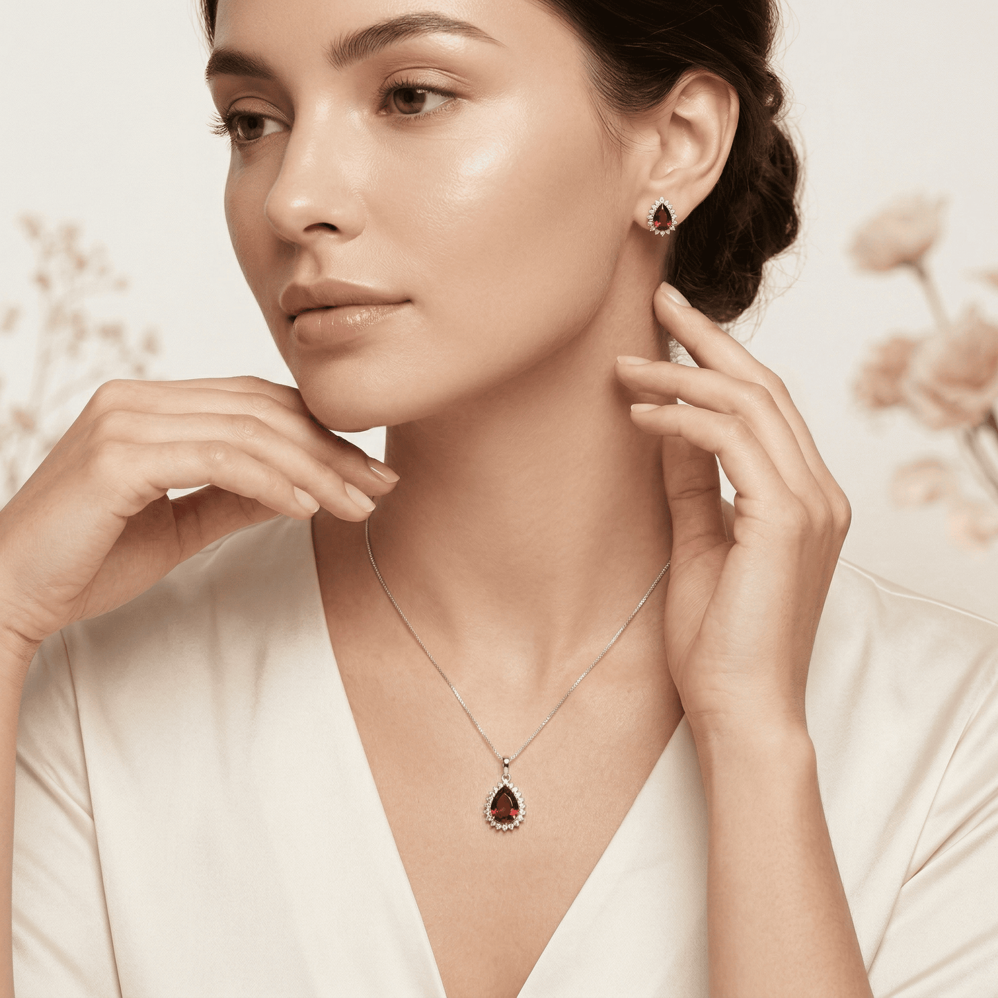 Conjunto Rubi Imperial Prata 925