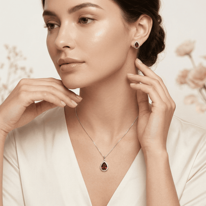 Conjunto Rubi Imperial Prata 925