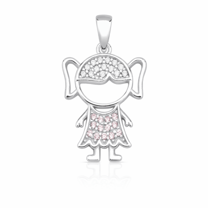 Pingente Minha Menina Prata 925