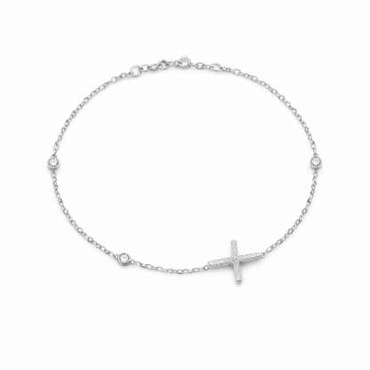 Pulseira  Cruz Prata 925