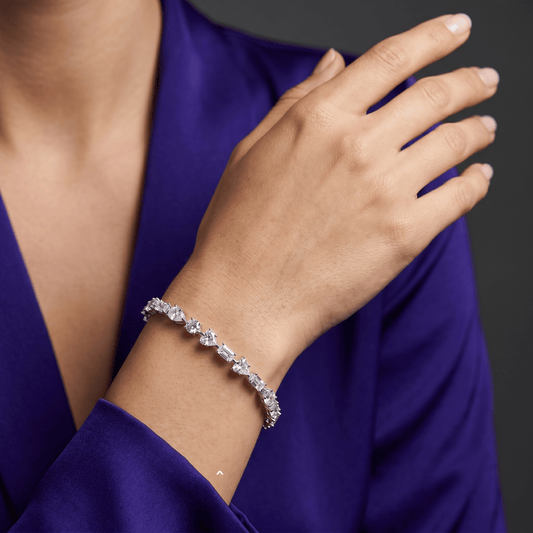 Pulseira Rainha Cravejada Prata 925